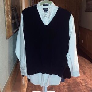 Men's Black V-Neck Sweater Vest by Chaps